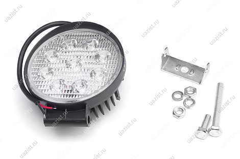 Фара светодиодная (направленный свет) 27W 69LED круглая 
