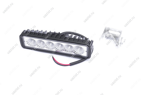 Фара светодиодная (рассеянный свет) 18W 6LED прямоуг. 