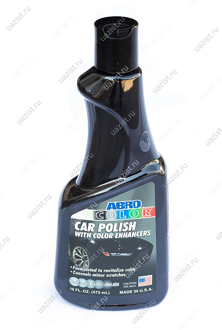 Автополироль для кузова цветная (черная) (473мл) ABRO 