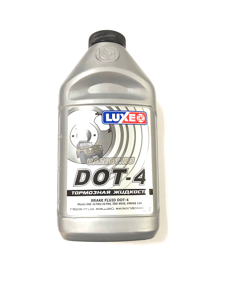 Жидкость тормозная LUXE DOT-4 455гр (флакон) 