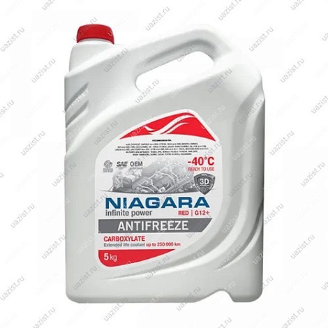 Антифриз NIAGARA  G12+, красный, 5 кг 