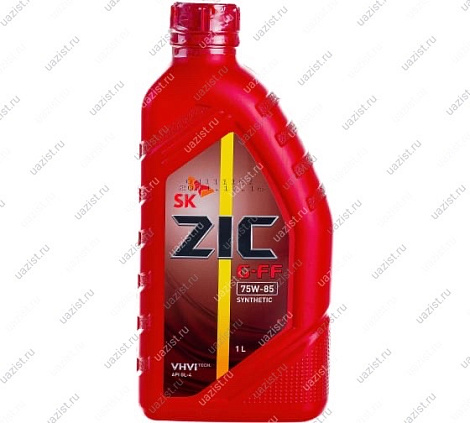 Масло трансмиссионное 75W85 полусинтетика ZIC G-FF GL-4, 1л. 