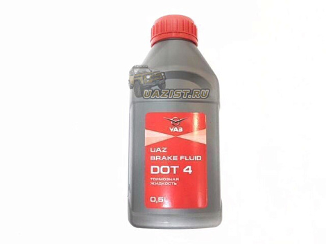 Жидкость тормозная УАЗ DOT-4 (0,5 л) * 