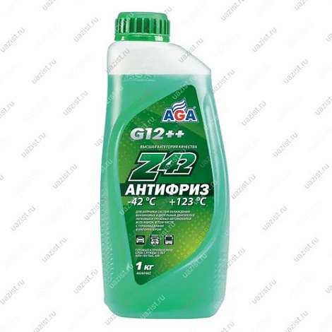 Антифриз AGA-Z42 зеленый -42C - 1 литр 