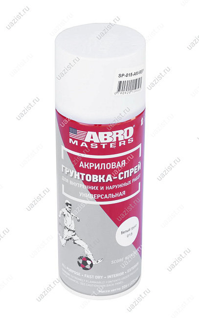 Грунтовка-спрей (белая) ABRO MASTERS 