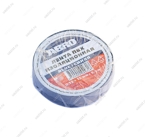 Изолента синяя (15мм х 9,1м) ABRO 